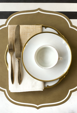 Hester & Cook Gold Medallion Paper Placemats