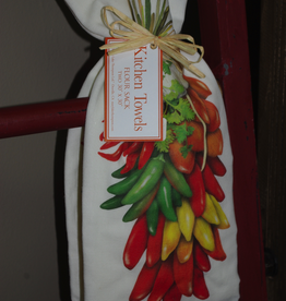 Mary Lake Thompson Set of 2 Peppers and Garlic Flour Sack Towels