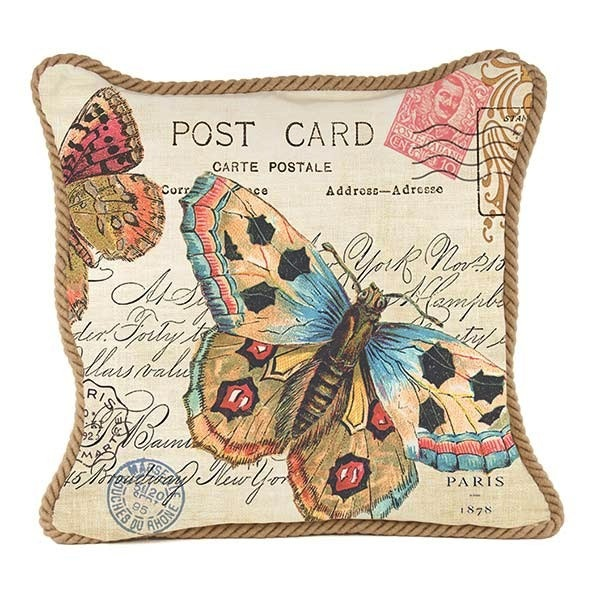 Michel Design Works Butterfly Square Pillow