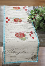 Creative Coop Linen Holiday Runner 54"