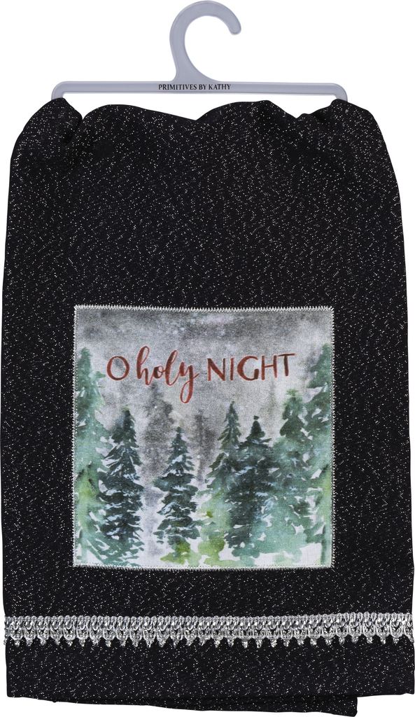 Primatives by Kathy O Holy Night Dish Towel