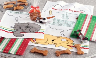 TAG Dog Towels with Bone Cookie Cutter