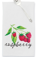 Mud Pie Raspberry Flour Sack Towel with Jam Spreader