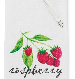 Mud Pie Raspberry Flour Sack Towel with Jam Spreader