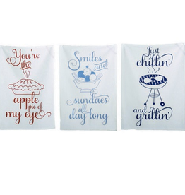 TAG Smiles and Sundaes All Day Flour Sack Towel
