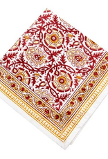 CLM Ent. Inc. Set of 2 Chloe Napkins Gold/Brown/Red