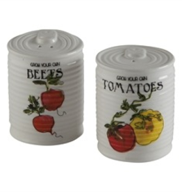 TAG Vegetable Can Salt and Pepper Set