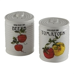 TAG Vegetable Can Salt and Pepper Set