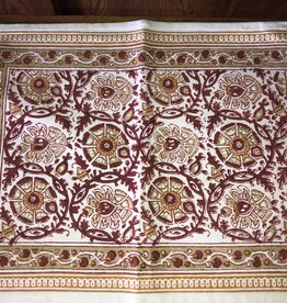 CLM Ent. Inc. Single Chloe Placemats in Gold/Brown/Red