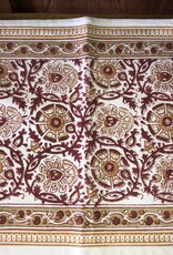 CLM Ent. Inc. Set of 2 Chloe Placemats in Gold/Brown/Red