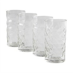 TAG Set of 6 Faceted 8oz Tumblers