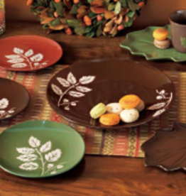 TAG Set of 6 Leaf Appetizer Plates