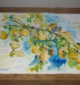 April Cornell Set of 4 Pears Placemats