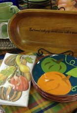 TAG Set of 4 Jardin Pumpkin & Gourd Luncheon Plates