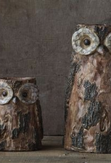 Creative Coop Resin Owl Vase