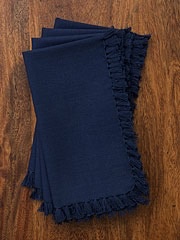 April Cornell Set of 4 Dark Blue Essential Napkins