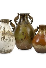 IMAX Imports Green Large Martine Terracotta Jug