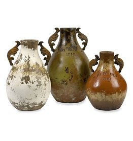 IMAX Imports Green Large Martine Terracotta Jug