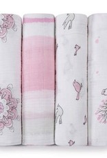Aden & Anais Set of 4 For the Birds Classic Swaddles