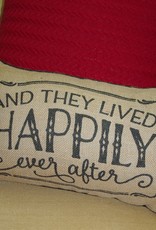 Occasionally Made And They Lived Happily Ever After Burlap Pillow