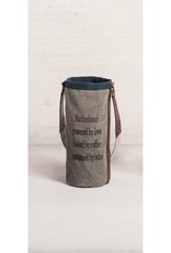 Mona B Sustained by Wine Canvas Wine Bag