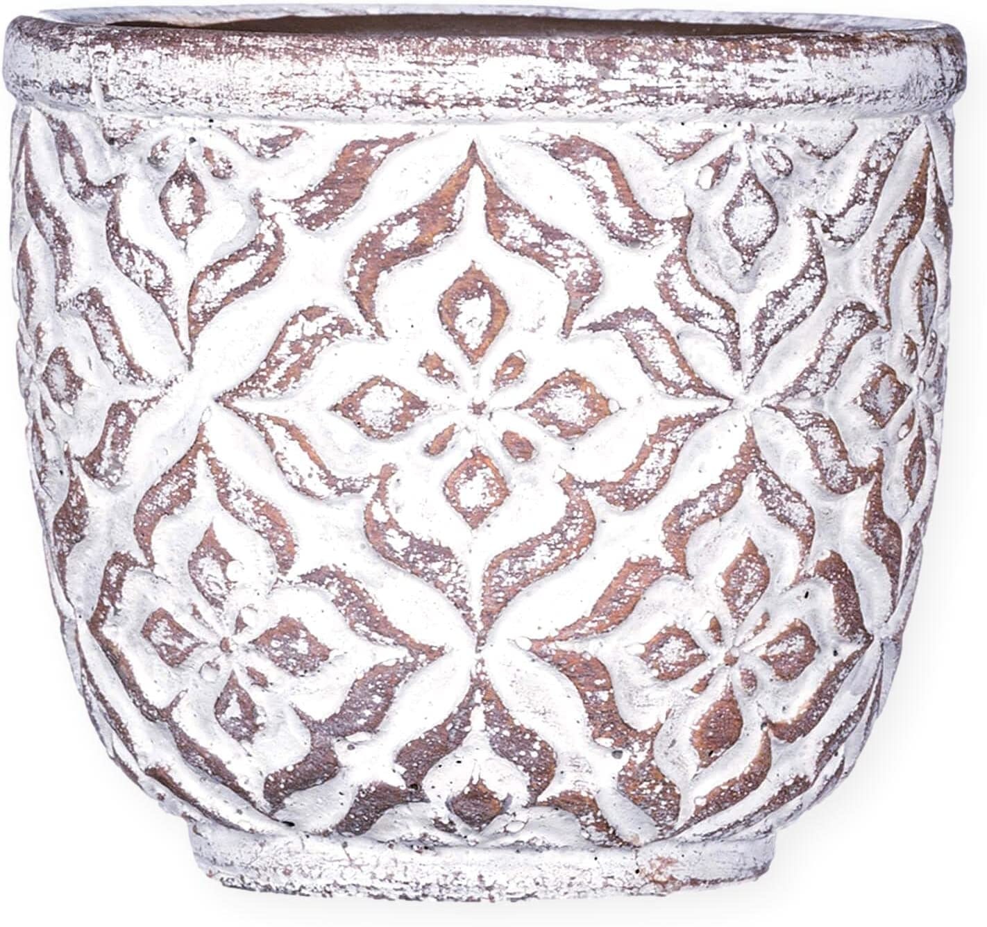 Sullivan Patterned Terracotta Planter