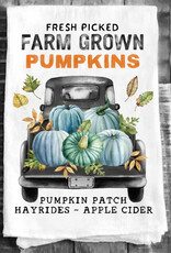 Avery Lane Gifts Fall Autumn Pumpkin Truck Farm Cotton Tea Towels Kitchen
