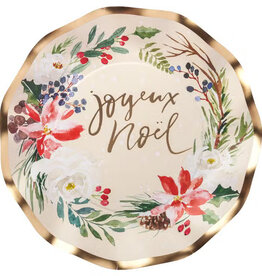Sophistiplate Paper Products Paper Salad Plate Winter Blossom Foil/8pk