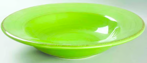 TAG Set of 4 Sonoma Apple Green Rimmed Bowls