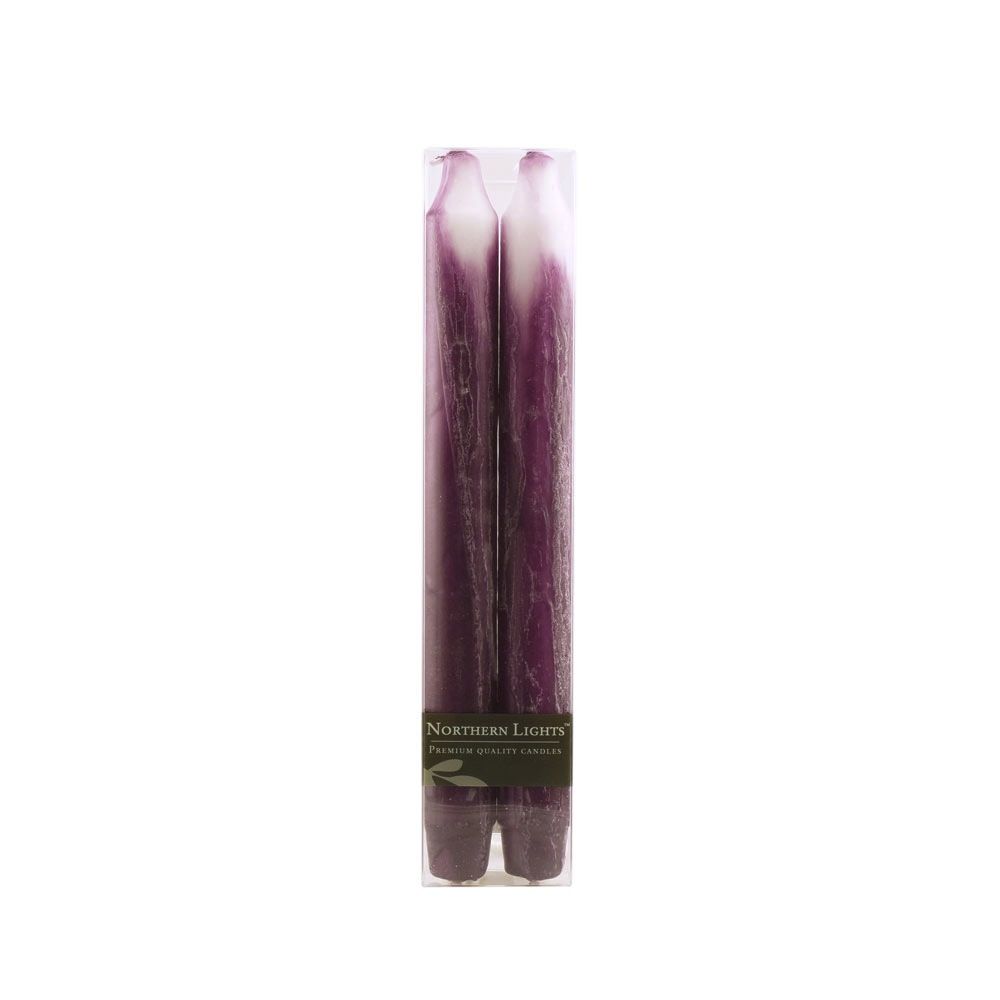 Northern Lights Amethyst - 2pk Tapers - 10in