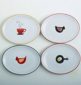 TAG Set of 4 Betty's Kitchen Appetizer Plates