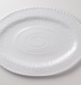 Merritt White Rope Oval Platter