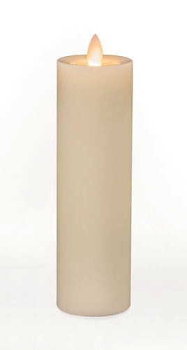 Northern International Inc. 7" Mirage Slim Wax Pillar w/Timmer, Cream