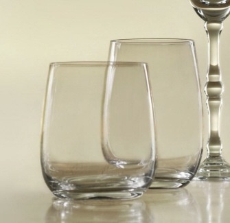 TAG Set of 4 Diana  Stemless Wine Glasses in Clear