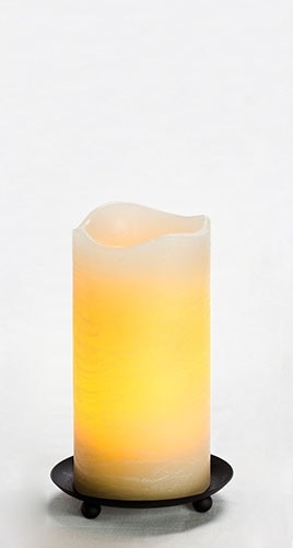 Northern International Inc. 6" Rustic Pillar, Vanilla Fragrance