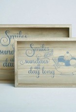 TAG Smiles & Sundaes Large Wooden Tray