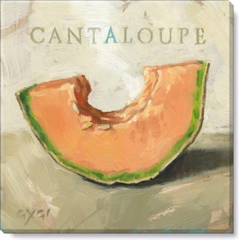 Darren Gygi Home Collection Cantaloupe Canvas Print