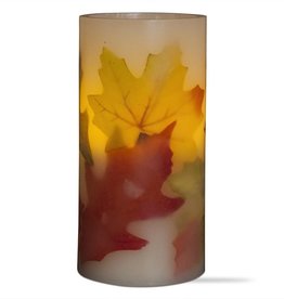 TAG Flamless Autumn Leaves Pillar Candle 3x6