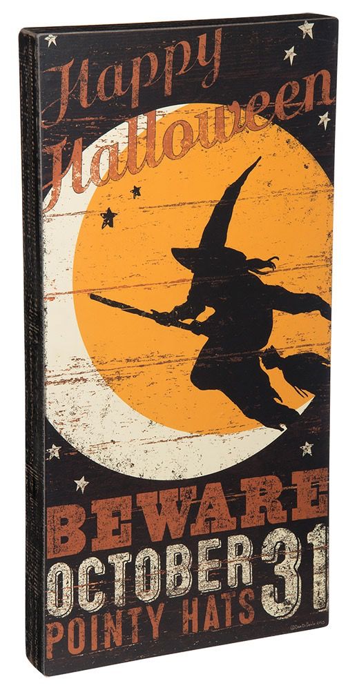 Primatives by Kathy Beware October 31 Box Sign