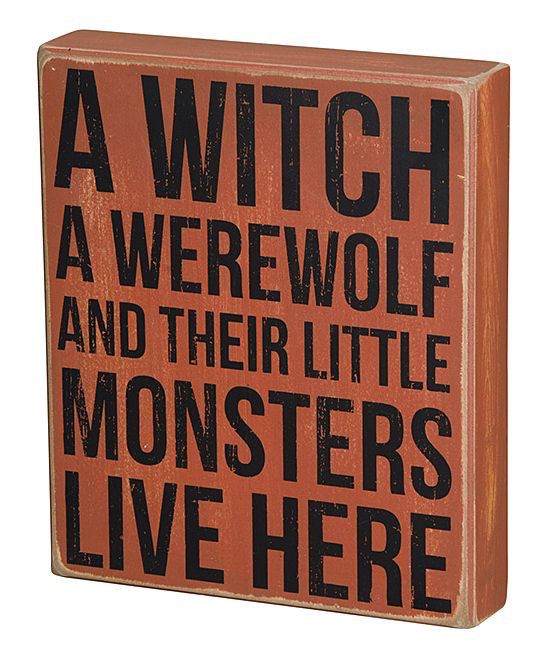 Primatives by Kathy Little Monsters Box Sign