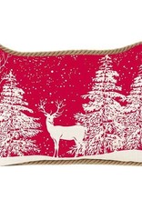 Michel Design Works The Deborah Michel Collection Snowy Night Rectangular Pillow 18x12”