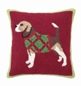 Peking Handicraft, Inc Beagle Hooked Pillow