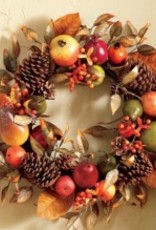 TAG Fall Fruit & Pinecone Wreath 16"