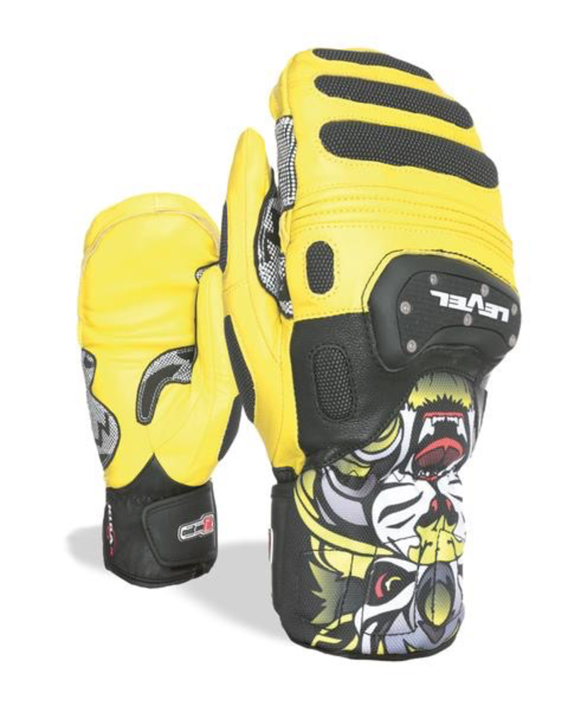 yellow ski mittens