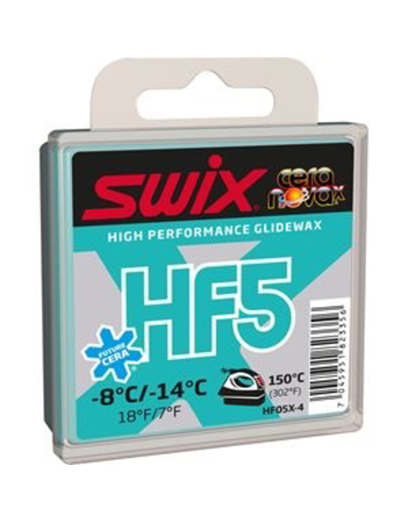 SWIX SWIX WAX HF5 TURQUOISE, -8 °C/-14 °C, 40G