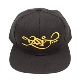 TALL T PRODUCTIONS TALL T PRODUCTION SNAPBACK HAT LOGO BLACK/GOLD