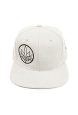 TALL T PRODUCTIONS TALL T PRODUCTION SNAPBACK HAT STAMP LIGHT GREY/BLACK