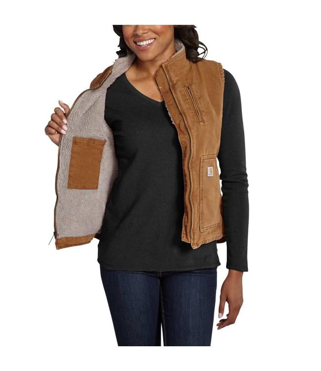 Download Carhartt Women's Mock Neck Zip Front Sandstone Vest WV001 ...