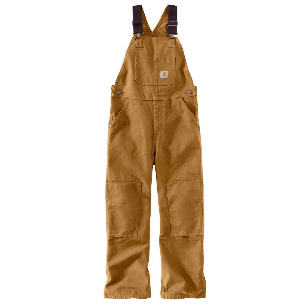 Boys Carhartt Kids CM8665 Washed Denim Bib Overall