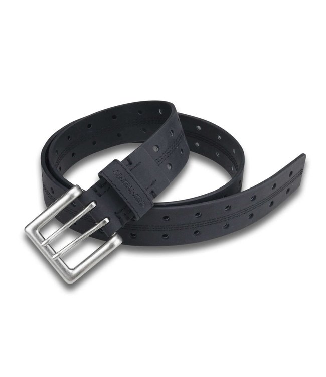 Double Prong 2//Row Full Grain Leather Dress Belt For Men Available in 4 Colors